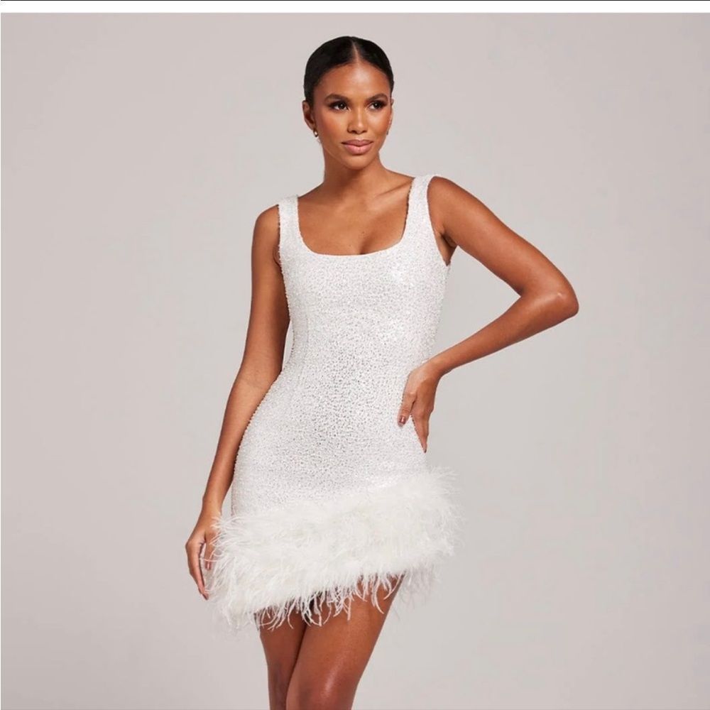 Nadine Merabi Evie White Dress Size Xxl